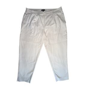 Eileen Fisher White  Trousers Pants Women’s 14P Petite  Lightweight